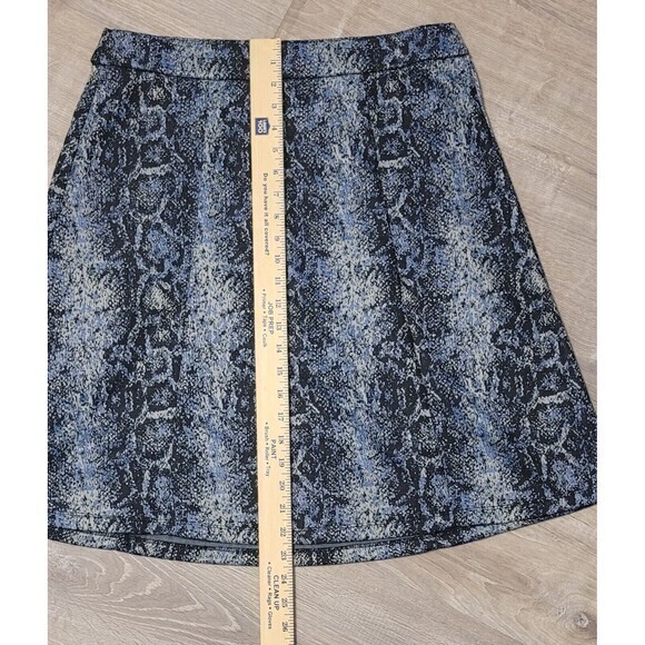 Soho Apparel Blue Black Snake Skin Print Pencil Skirt Women's‎ Size M - Picture 4 of 9